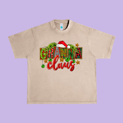 Christmas Granna Claus Urban Heavy Tee Designed By Fadigitalartstudio
