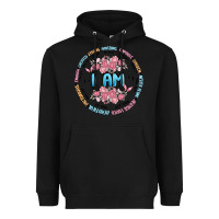 Black i am inspiration Heavyweight Hoodie - MaliasSmallBusiness