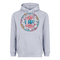 Heather Grey i am inspiration Heavyweight Hoodie - MaliasSmallBusiness