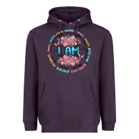 Plum i am inspiration Heavyweight Hoodie - MaliasSmallBusiness