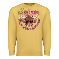 Antique Gold love you till the cows come home Premium Sweatshirt - MaliasSmallBusiness