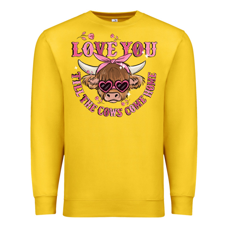 Love You Till The Cows Come Home Premium Sweatshirt by MaliasSmallBusiness | Teevron