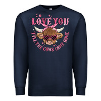 Navy love you till the cows come home Premium Sweatshirt - MaliasSmallBusiness