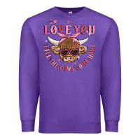 Purple love you till the cows come home Premium Sweatshirt - MaliasSmallBusiness