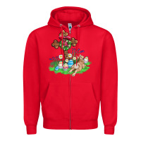 Red religious easter bunny cross Zipper Hoodie - AdoDesignShop