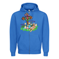 True Royal religious easter bunny cross Zipper Hoodie - AdoDesignShop