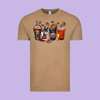 American Football Coffee Cups Vintage Tee Designed By Zillion Design Studio