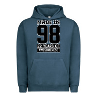 Pigment Midnight Navy Made in 98 22 Years Of Awesomeness Urban Hoodie - Bettercallsaul