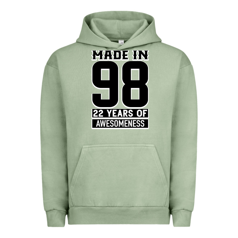 Made In 98 22 Years Of Awesomeness Urban Hoodie by Bettercallsaul | Teevron