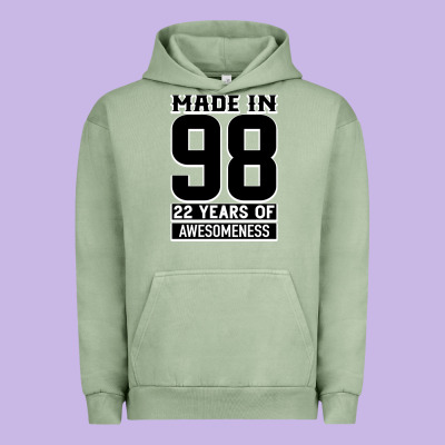 Made In 98 22 Years Of Awesomeness Urban Hoodie Designed By Bettercallsaul
