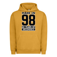 Pigment Peanut Butter Made in 98 22 Years Of Awesomeness Urban Hoodie - Bettercallsaul