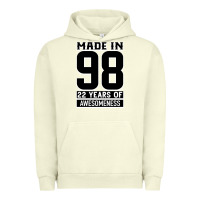 Pigment Pistachio Made in 98 22 Years Of Awesomeness Urban Hoodie - Bettercallsaul