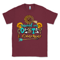 Burgundy raised on country and sunshine Classic Tee - AdoDesignShop