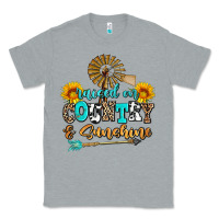 Heather Grey raised on country and sunshine Classic Tee - AdoDesignShop