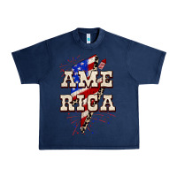 Navy America 4th of July Urban Heavy Tee - CowGirlArtShop