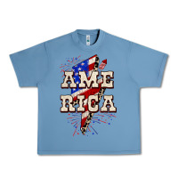 Pebble Blue America 4th of July Urban Heavy Tee - CowGirlArtShop