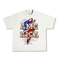 Pistachio America 4th of July Urban Heavy Tee - CowGirlArtShop