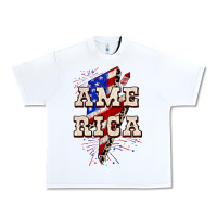 White America 4th of July Urban Heavy Tee - CowGirlArtShop
