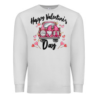 Dove Grey happy valentine's day gnome truck Premium Sweatshirt - MaliasSmallBusiness