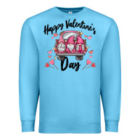 Ocean Blue happy valentine's day gnome truck Premium Sweatshirt - MaliasSmallBusiness