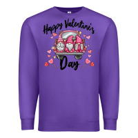 Purple happy valentine's day gnome truck Premium Sweatshirt - MaliasSmallBusiness