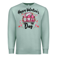Seafoam happy valentine's day gnome truck Premium Sweatshirt - MaliasSmallBusiness