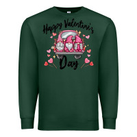 Sports Green happy valentine's day gnome truck Premium Sweatshirt - MaliasSmallBusiness