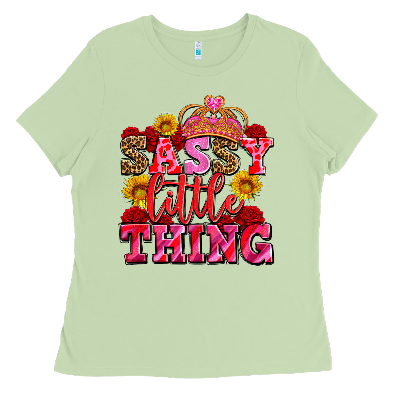 Sassy Little Thing With Crown Ladies Tee by AdoDesignShop | Teevron