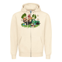 Sandshell easter truck with bunny Zipper Hoodie - AdoDesignShop
