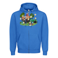 True Royal easter truck with bunny Zipper Hoodie - AdoDesignShop