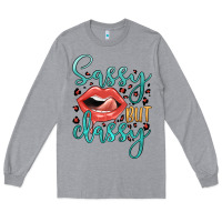 Heather Grey sassy but classy Long Sleeve Tee - JahusDesignShop