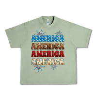Oil Green Western America Urban Heavy Tee - Neo Western