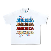 White Western America Urban Heavy Tee - Neo Western