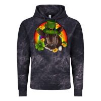 Cloud Black st patricks day baby cow shamrock rainbow gold Vintage Hoodie - RanaPortraitStore