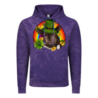 Cloud Purple st patricks day baby cow shamrock rainbow gold Vintage Hoodie - RanaPortraitStore
