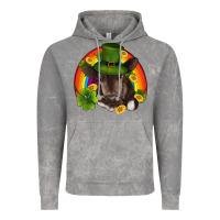Cloud Rock st patricks day baby cow shamrock rainbow gold Vintage Hoodie - RanaPortraitStore