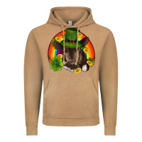 Vintage Camel st patricks day baby cow shamrock rainbow gold Vintage Hoodie - RanaPortraitStore