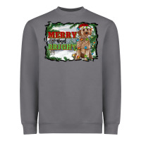 Storm merry and bright cockapoo Heavyweight Sweatshirt - RanaPortraitStore