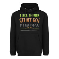 Black i like things that go pew pew Heavyweight Hoodie - MaliasSmallBusiness