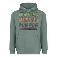 Sage i like things that go pew pew Heavyweight Hoodie - MaliasSmallBusiness