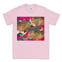 Bubblegum Pink pink glitter leopard sunflower gemstone Classic Tee - JahusDesignShop