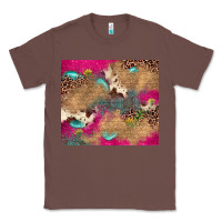 Chestnut pink glitter leopard sunflower gemstone Classic Tee - JahusDesignShop