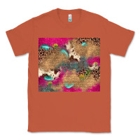 Copper pink glitter leopard sunflower gemstone Classic Tee - JahusDesignShop