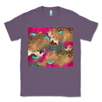 Lavender pink glitter leopard sunflower gemstone Classic Tee - JahusDesignShop