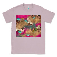 Lilac pink glitter leopard sunflower gemstone Classic Tee - JahusDesignShop