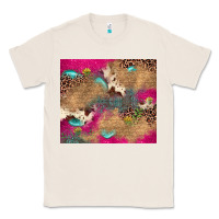 Natural pink glitter leopard sunflower gemstone Classic Tee - JahusDesignShop