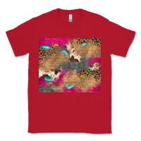 Red pink glitter leopard sunflower gemstone Classic Tee - JahusDesignShop