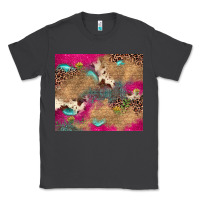 Smoke pink glitter leopard sunflower gemstone Classic Tee - JahusDesignShop