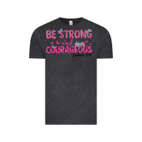 Vintage Black be strong and courageous Vintage Tee - texasbilliewilder