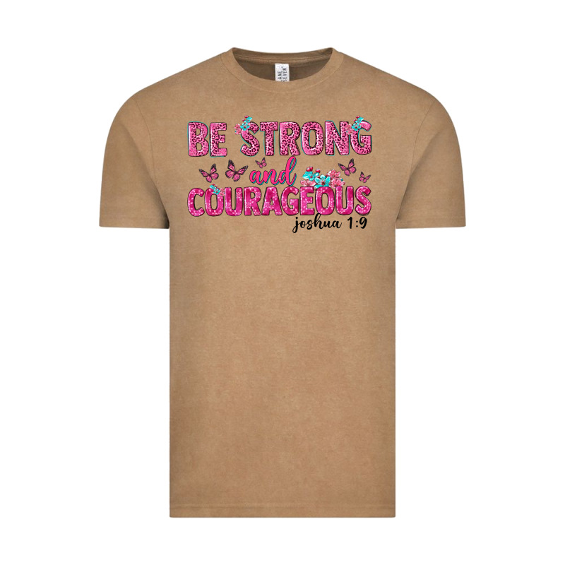 Be Strong And Courageous Vintage Tee by texasbilliewilder | Teevron